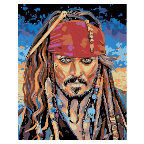 Malování podle čísel s motivem Jacka Sparrowa