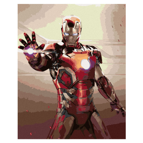 Malování podle čísel s motivem Iron Man