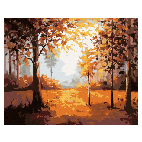 Malování podle čísel s podzimním motivem