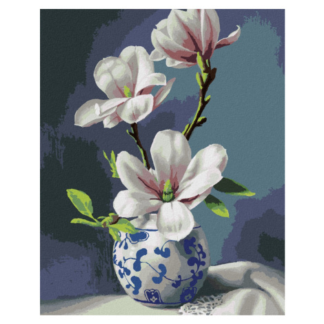 Malování podle čísel s motivem magnolie