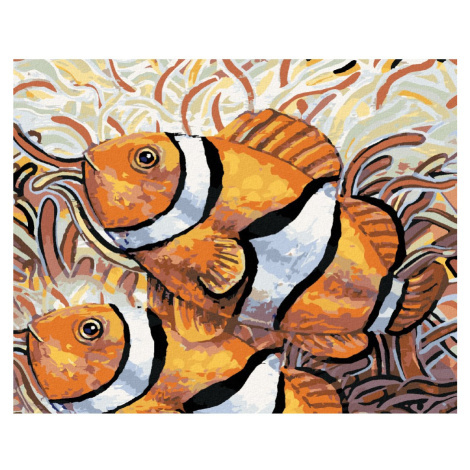 Malování podle čísel s motivem ryb